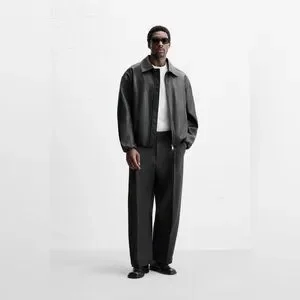 Zara | Jackets & Coats | Zara Relaxed Fit Faux Leather Jacket Size